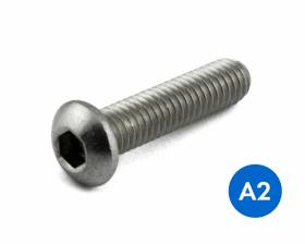 METRIC SOCKET BUTTON SCREWS STAINLESS GRADE A2/304 ISO 7380