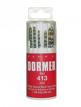 A094 TIN SET 413 1.5-6.5X0.5ÃÂÃÂ¶13 PIECE DORMER A002 DRILL SETÃÂÃÂ¶INCLUDES 3.3MM + 4.2MM DRILLSÃÂÃÂ¶A094413