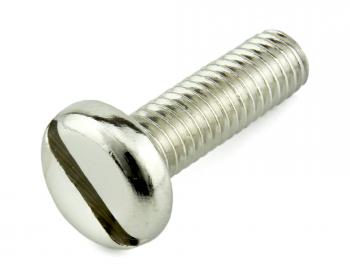 BRASS PAN SLOT NICKEL M2.5X25ÃÂ¶DIN 85