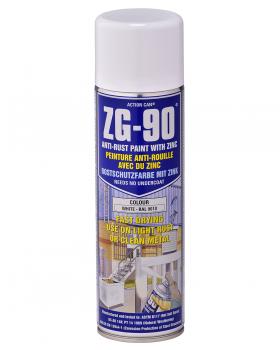 ZG-90 WHITE GALVANISING SPRAY?Â??500ML AEROSOL RAL 9010