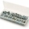 645 Piece Full & Nylon Insert Nut Kit M5 M6 M8 M10 & M12 Zinc Plated 