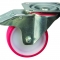 80MM PLATE BRAKED RED POLYÃÂÃÂ¶TYRE SWIVEL CASTORÃÂÃÂ¶MEDIUM DUTYÃÂÃÂ¶PT NO RT3LPBPU-RB