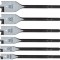 CK 6PC FLAT WOOD BIT SET??10,13,16,20,22,25MM??T2942P