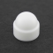 White Bolt & Nut Cover Cap M6 To Suit 10mm a/f Hex
