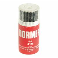 A191 BLU SET 419 1.0-10.0 X0.5ÃÂÃÂ¶19 PIECE DORMER A100 DRILL SETÃÂÃÂ¶ÃÂÃÂ¶A191419