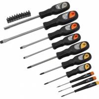 20 PIECE SOFT GRIP SCREWDRIVERÃÂÃÂ¶SET WITH BITSÃÂÃÂ¶AV05013