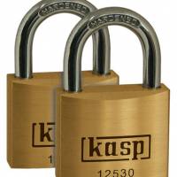 BRASS PADLOCK 30MM TWINÃÂ¶KEYED ALIKEÃÂ¶K12530D2