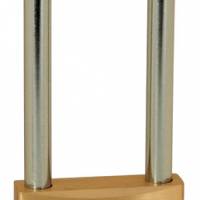 BRASS PADLOCK 50X80ÃÂ¶LONG SHACKLEÃÂ¶K12550L80D