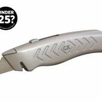 CK TRIMMING KNIFE RETRACTABLE?ÃÂ??METAL BODY + 10 FREE BLADES?ÃÂ??T0956-1