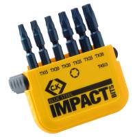 T4513 TORX BLUE STEEL BITS?Â??IMPACT?Â??6PCS