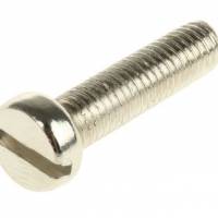 CH HD SLOT BRASS NKL M2.5X20??NICKEL PLATED??DIN 84