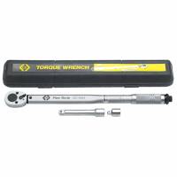 CK TORQUE WRENCH 1/2" DRIVE?Â??C/W 3/8" ADAPTOR,?Â??120MM EXTENSION & STORAGE CASE?Â??T4463