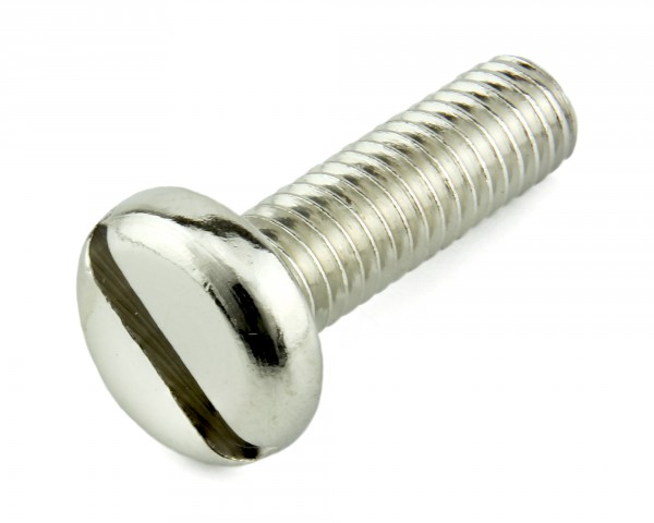 BRASS PAN SLOT NICKEL M2.5X25ÃÂ¶DIN 85