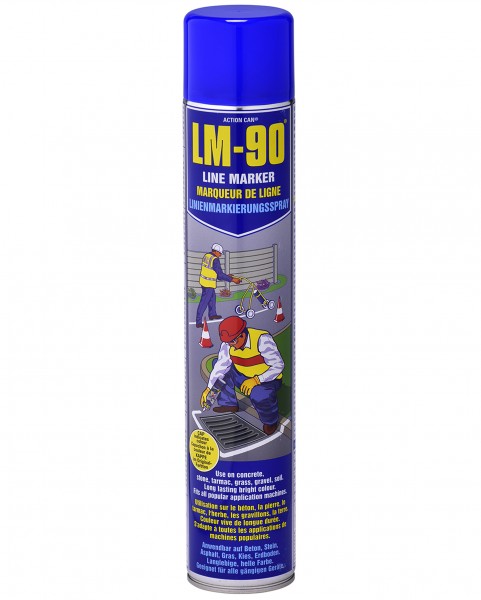 LM-90 BLUE LINE MARKER PAINT?Â??750ML SPRAY AEROSOL