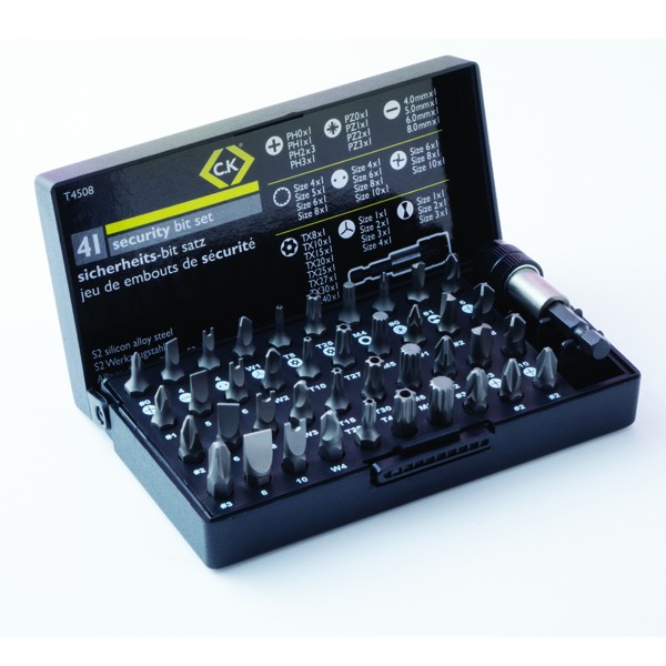 SECURITY DRIVER BIT SET 41PC?Â??T4508