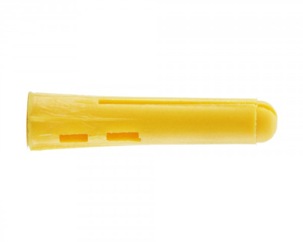 PLASTIC PLUG YELLOW 4-10G?ÃÂ?ÃÂ????DRILL SIZE 5.00MM?ÃÂ?ÃÂ?????ÃÂ?ÃÂ????