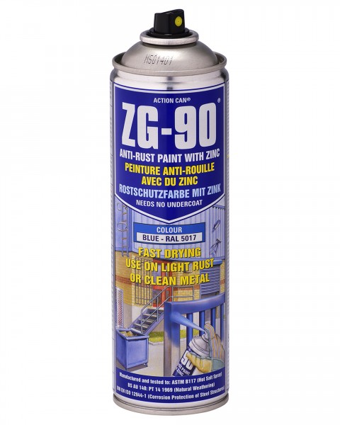 ZG-90 BLUE GALVANISING SPRAY?Â??500ML AEROSOL RAL 5017