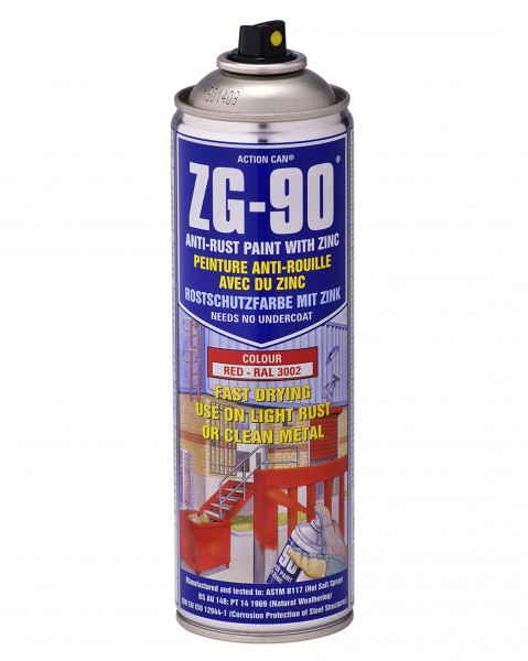ZG-90 RED GALVANISING SPRAY?Â??500ML AEROSOL RAL 3002